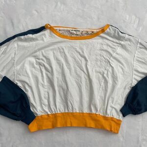 Free People Long Sleeve Top Women's Small Boho Cottage Cropped